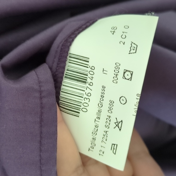 Made in Italy Fit & Flare Purple YTK Lavia Minimalist Office Career Midi Dress - Picture 7 of 10